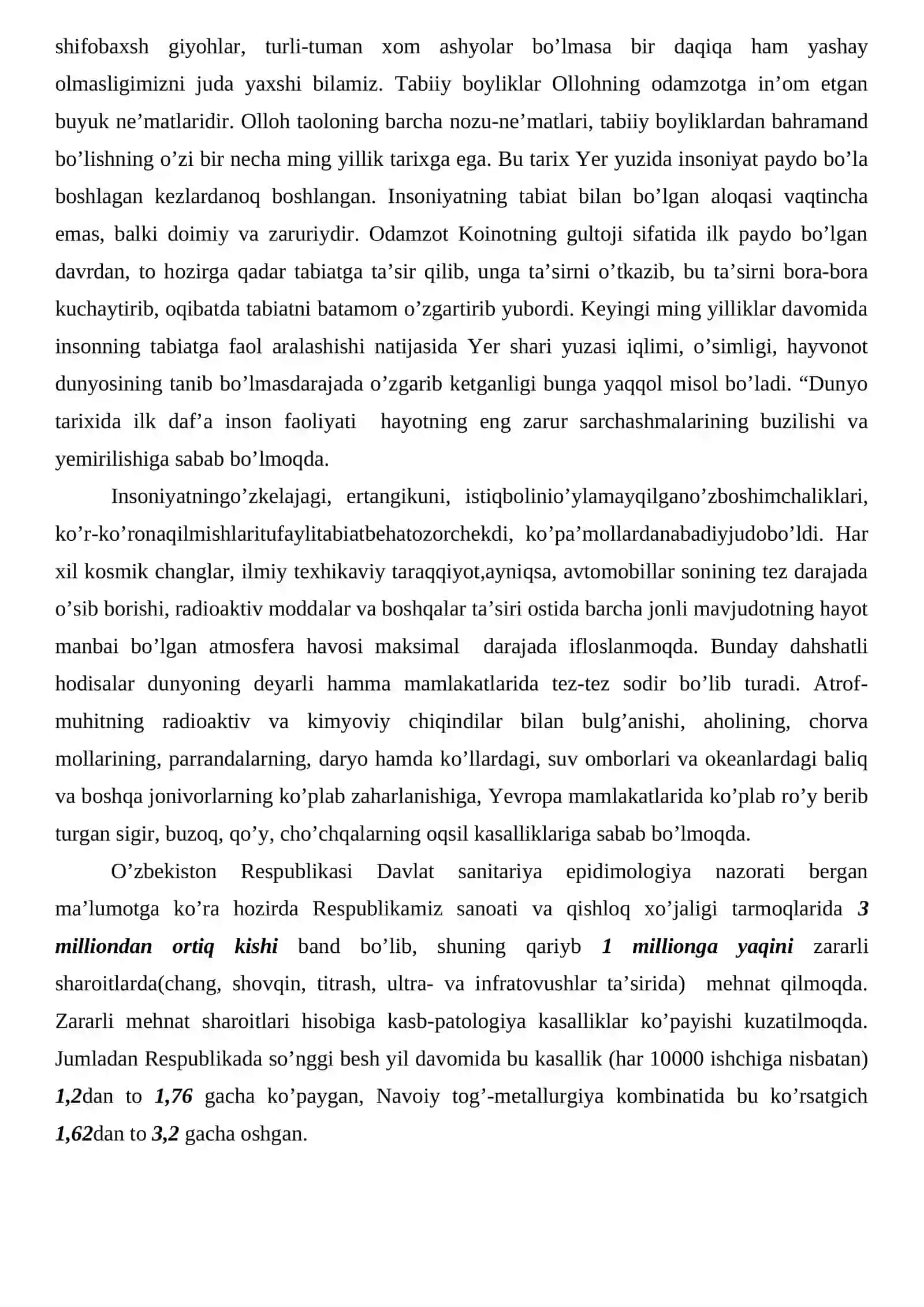 Hozirgi zamon ekologik muammolari 4