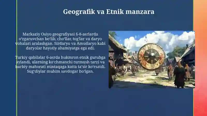 Oʻrta osiyoning ilk oʻrta asrlardagi tarixi 4