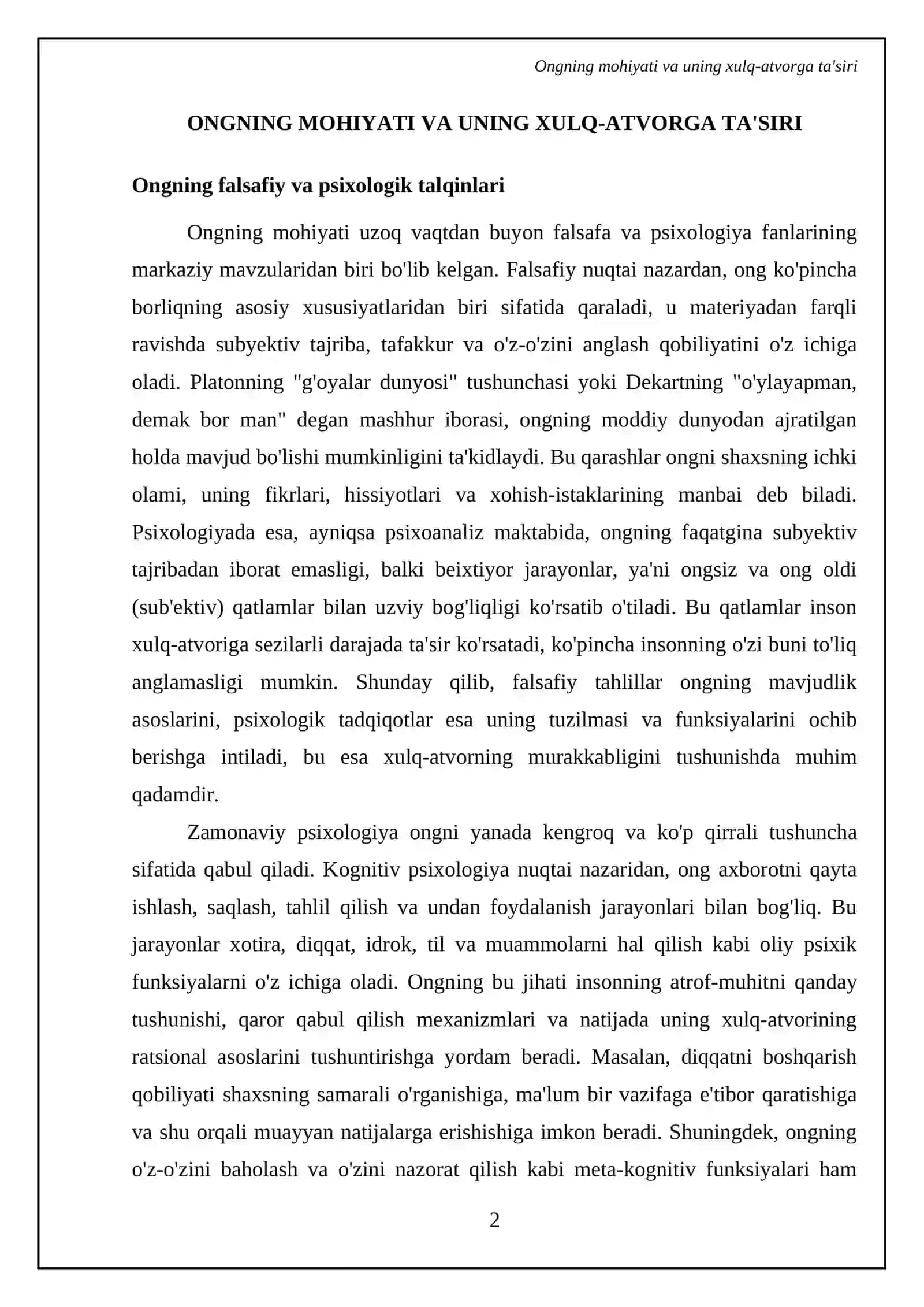 Malakalarda ongning oʻrni 4