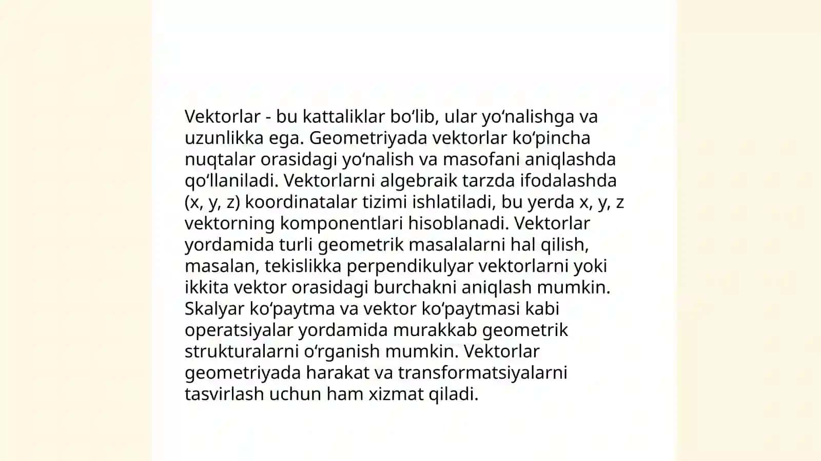 Toʻrt oʻlchovli vektor va tenzorlar 4