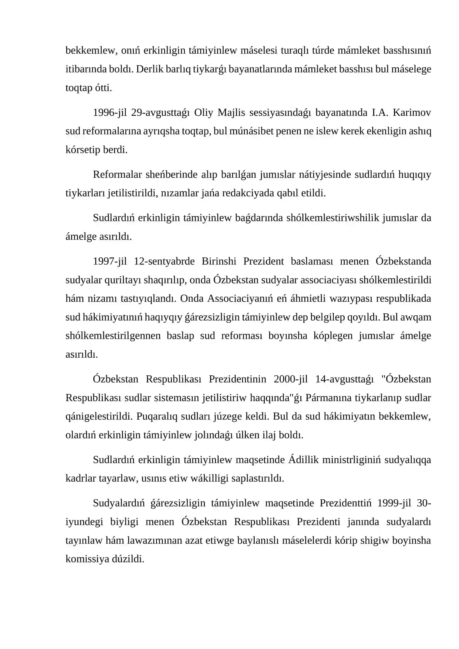 Ózbekistan Respublikası sud hákimiyatı 4
