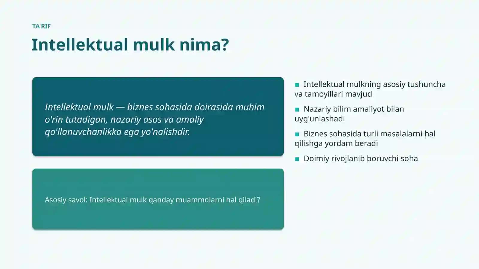 Intellektual mulk 4