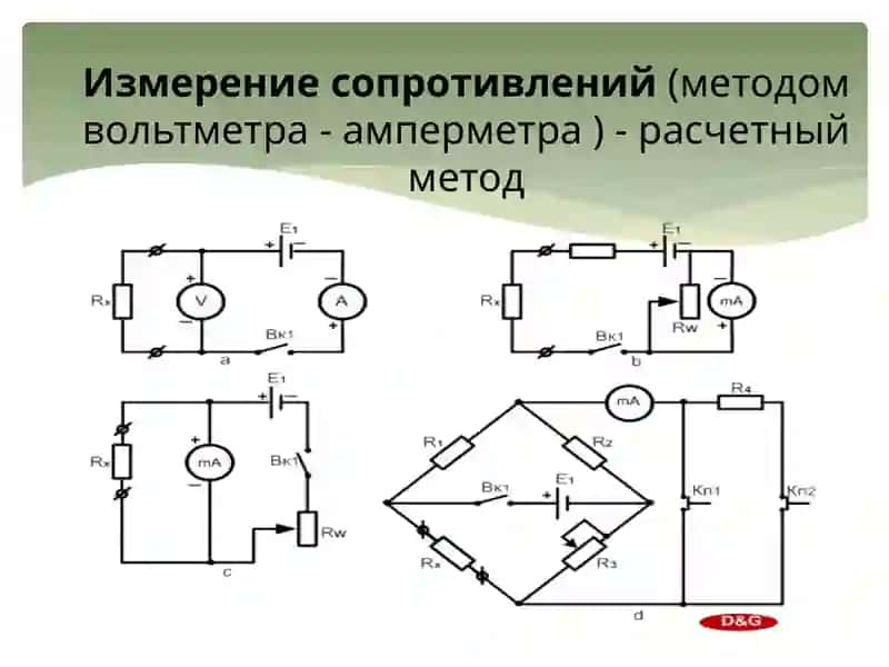 Измерение электрического сопротивления 4