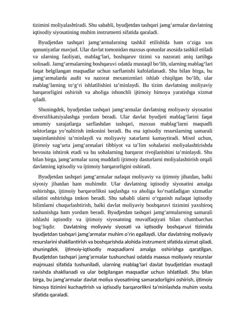 Davlatning byudjetdan tashqari jamg'armalari 4