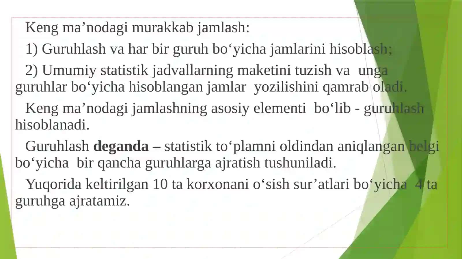 Statistiktafniflashvaguruhlash 4