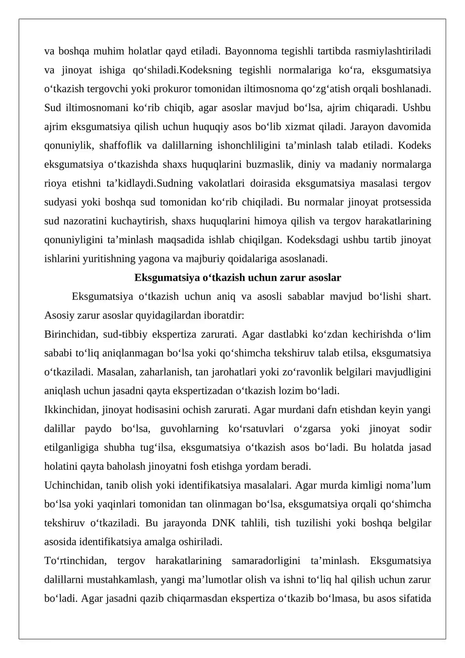 Murdani eksgumatsiya qilish asoslari va tartibi 4
