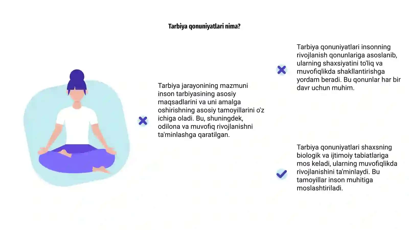 Tarbiya qonuniyatlari 4