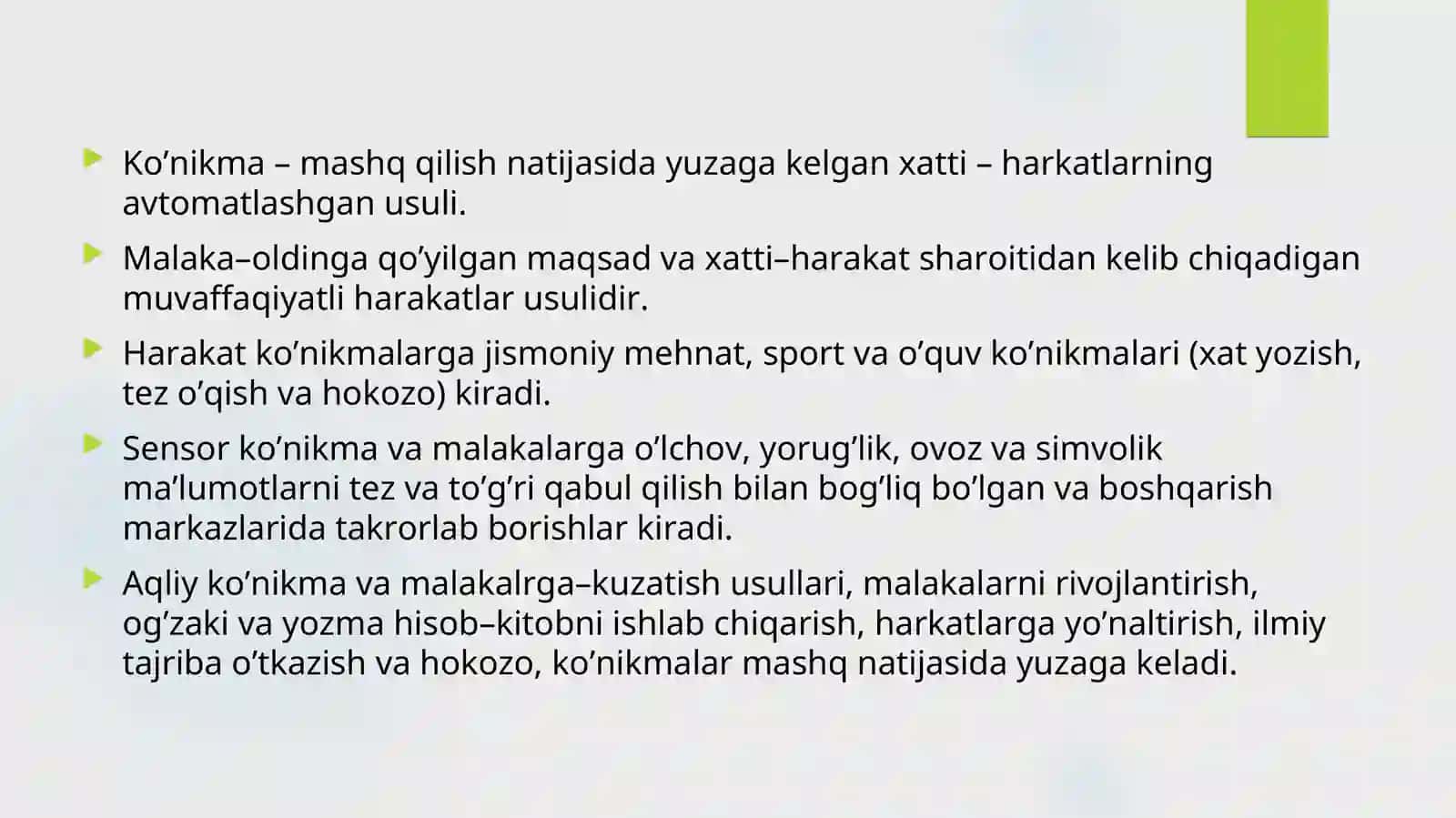 O’quvchilar bilim, ko’nikma va malakalarini kompyuter vositasida nazorat qilish 4