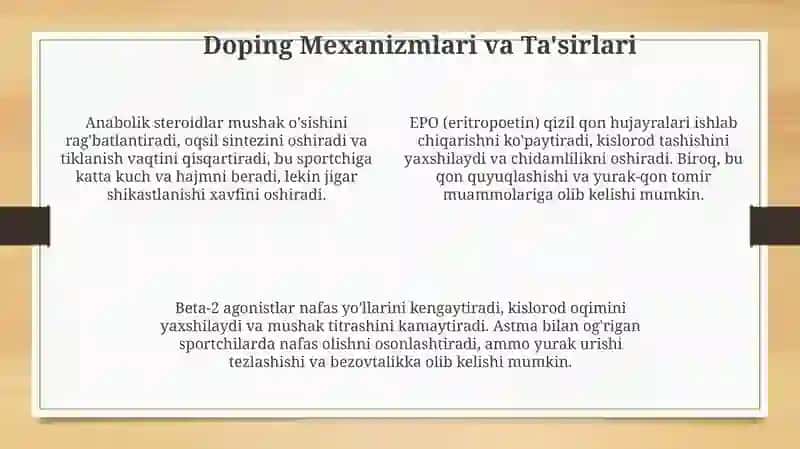 Doping: Ta'rif, Turlari va Tarixi 4