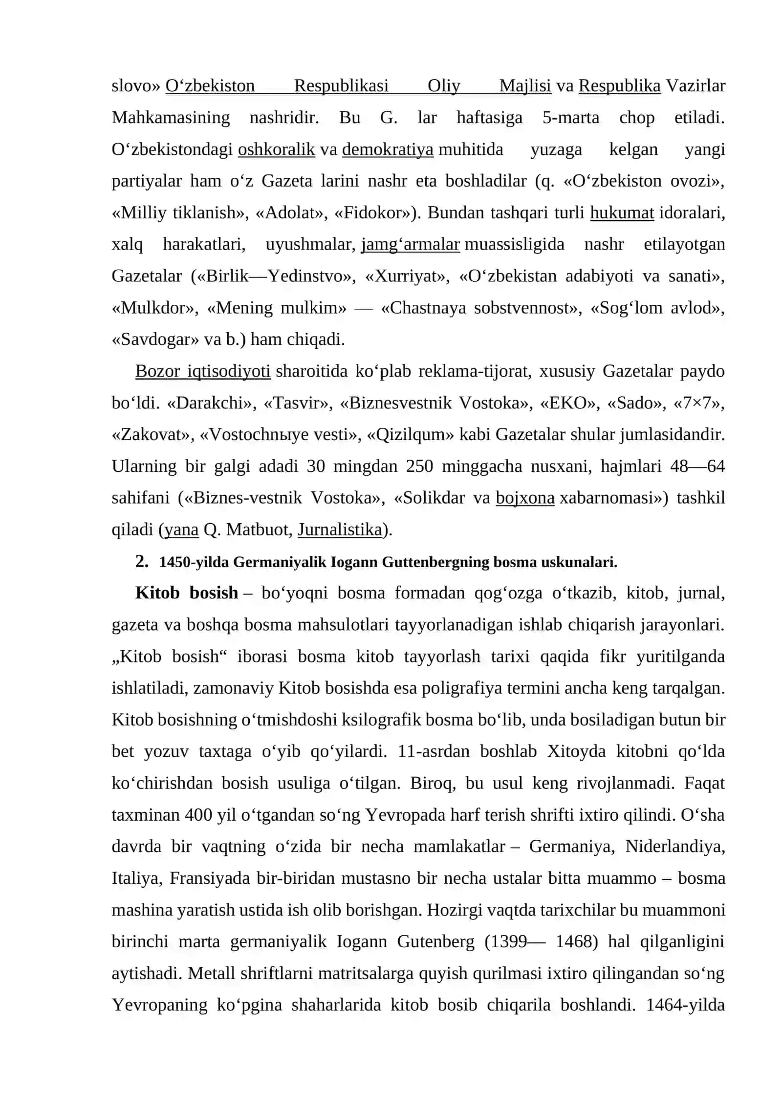 Zamonaviylik: an’anaviylikva ilk bosma nashrlar 4