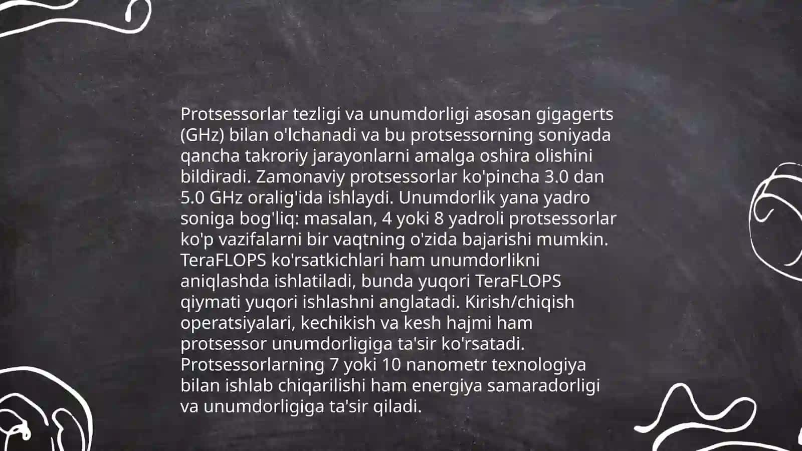 Protsessorlarning imkoniyatlari 4