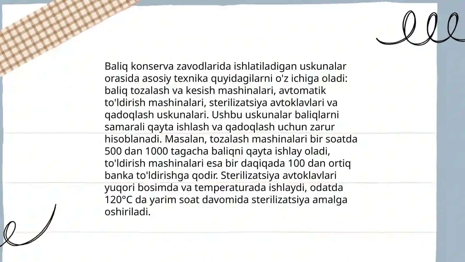 Konservalangan baliq ishlab chiqarish liniyasi 4