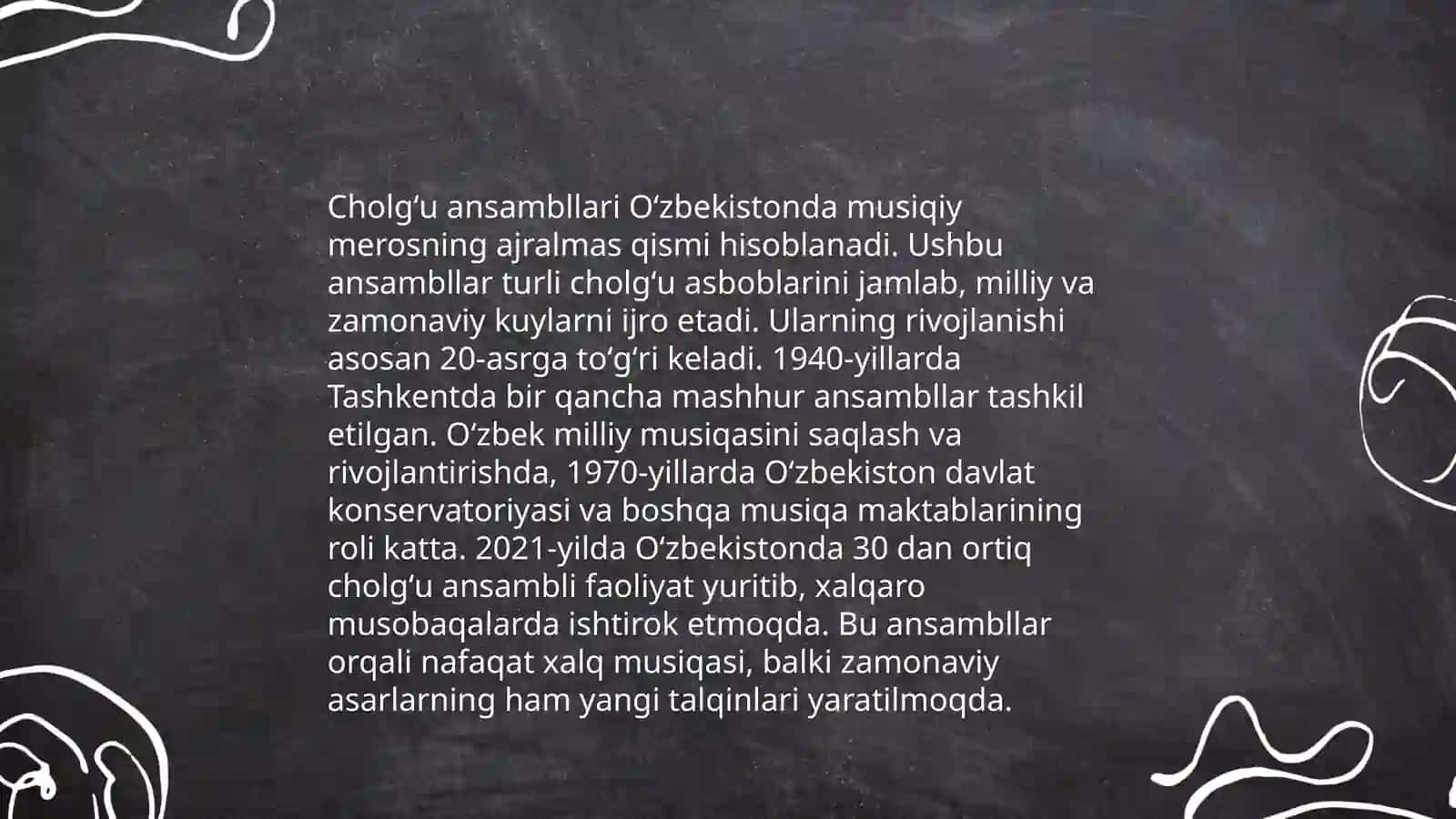Milliy cholĝu asboblarining tarixi 4