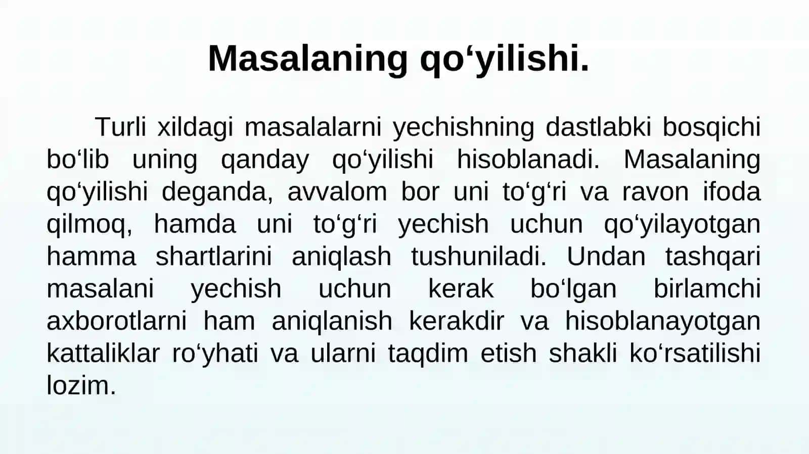 ALGORITMLASHTIRISH VA DASTURLASH ASOSLARI 4