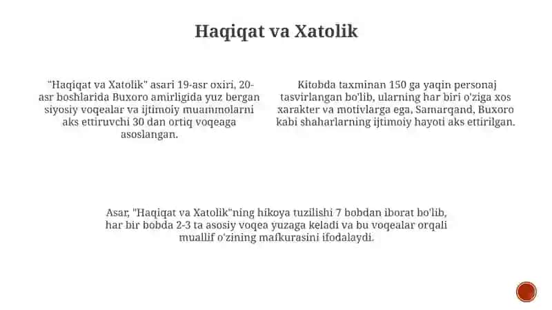 Haqiqat va Nisbiylik 4