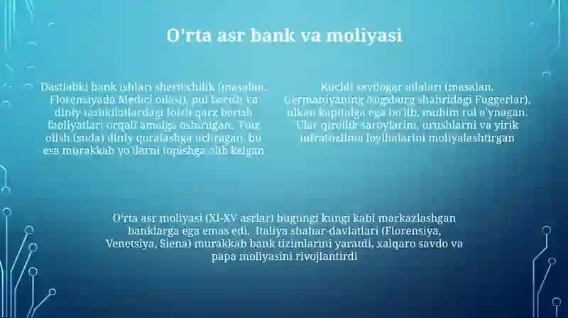 Banklarning kelib chiqishi va bank tizimi 4