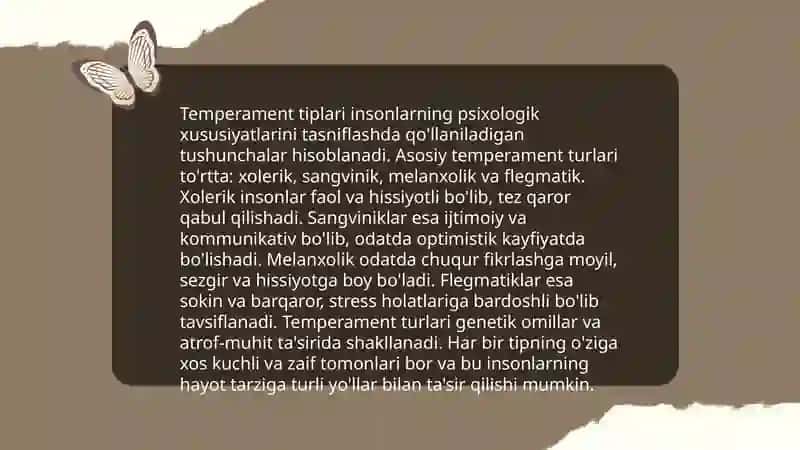 Temperament 4