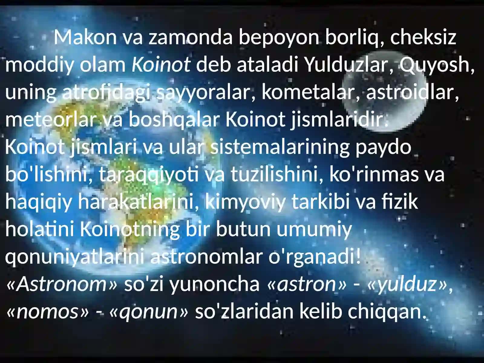 Yulduzlar.Quyosh 4
