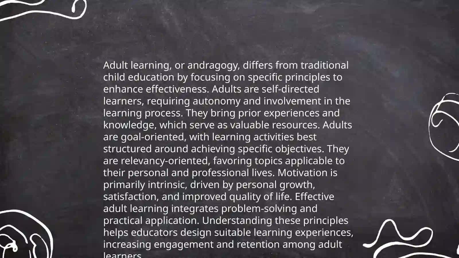 Characteristics of Adult Learners 4