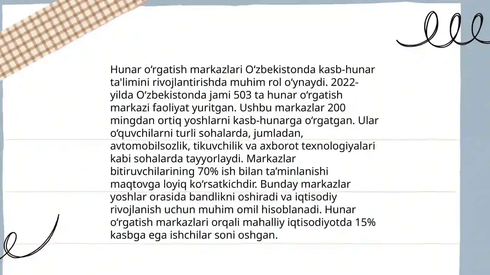 Kasb hunarga yo‘naltirish tashxis markazlarinig faoliyati 4