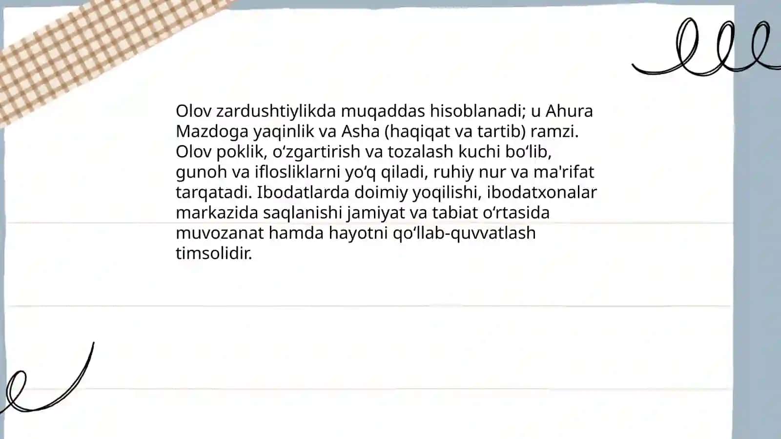Zardushtiylikda Tabiatning Ulug'lanishi 4