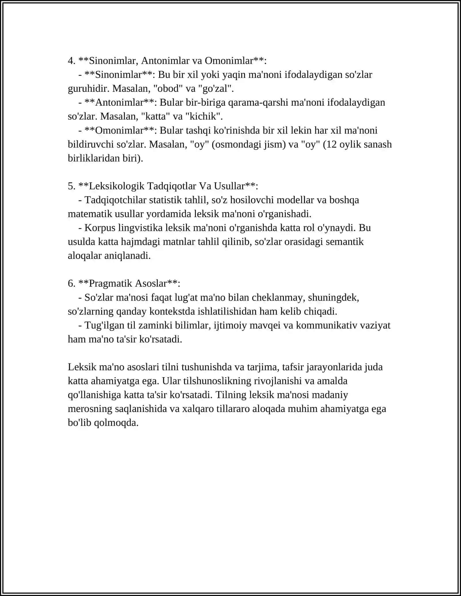 LEKSIK MA'NO VA TUSHUNCHA 4