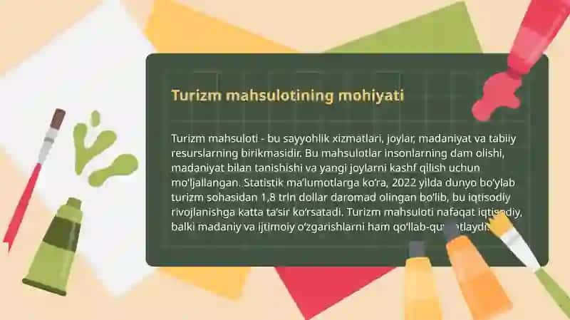 TURIZM MAHSULOTI TUSHUNCHASI VA UNING MOHIYATI 4