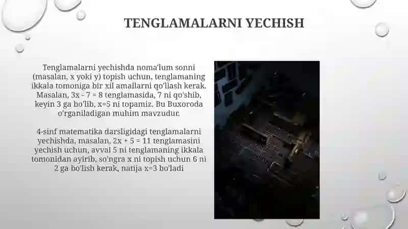 4-sinf matematika darsligida masalalar yechish 4