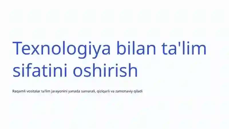Ta'lim sifatini oshirish mexanizmlari 4