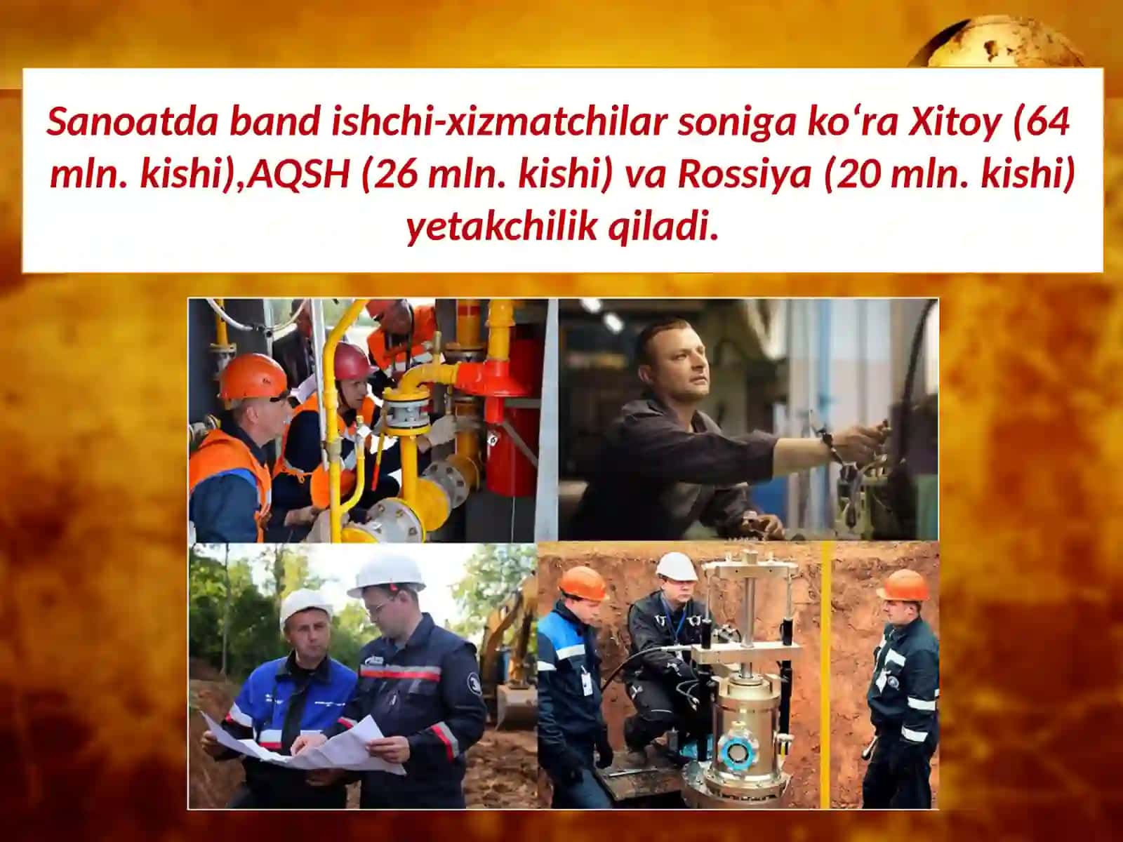 Jahon xo‘jaligi tarmoqlari geografiyasi 4