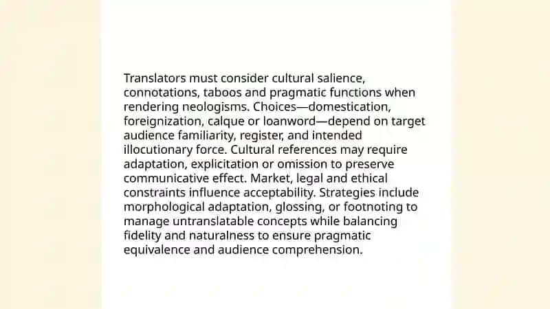 Translation of Neologisms 4