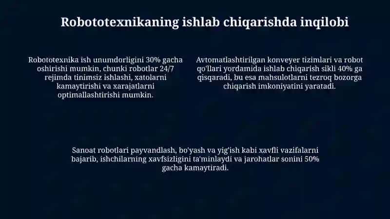 Robototexnika inson hayotini qanday o‘zgartirmoqda 4