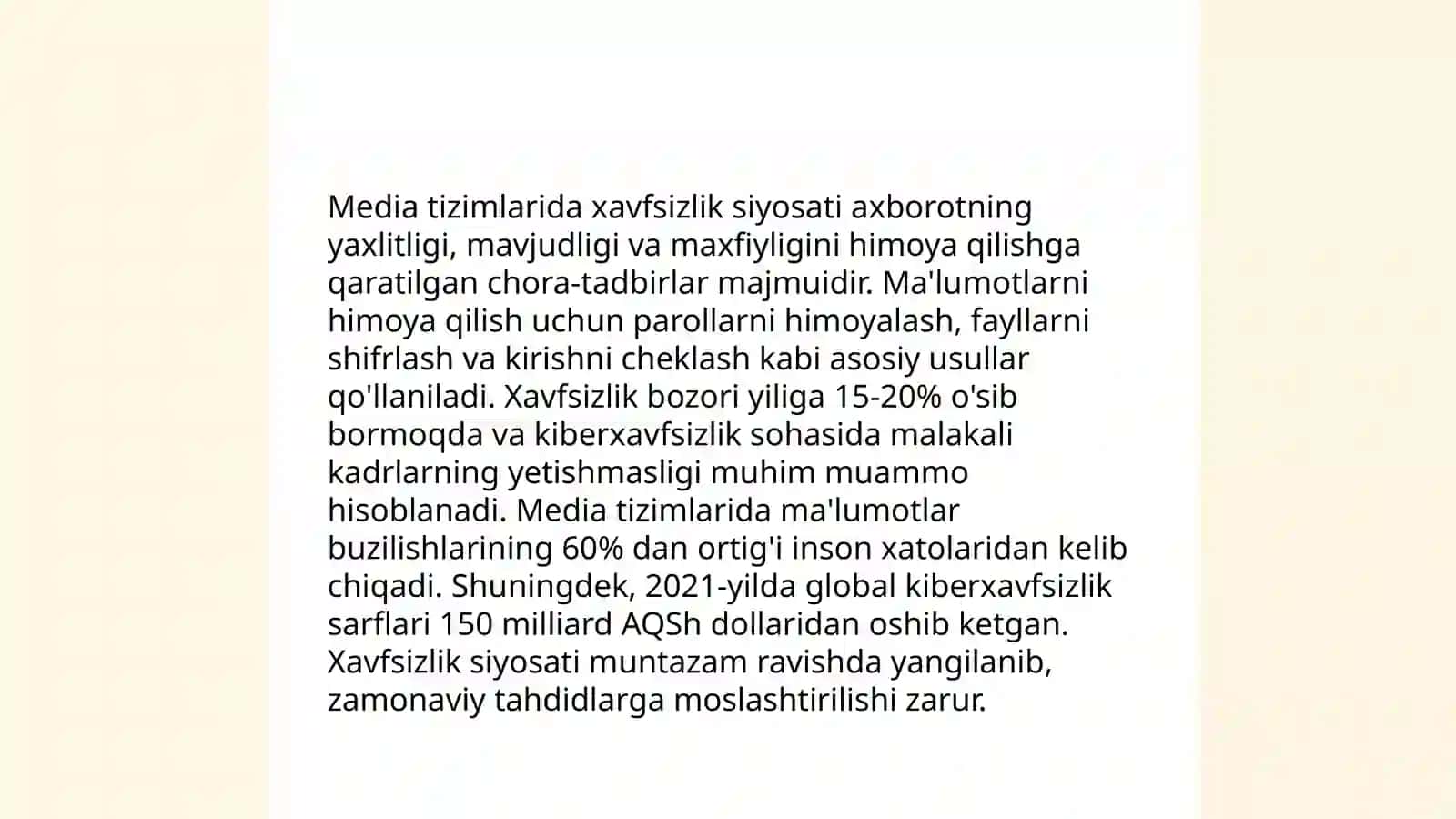 Media makonda axborot xavfsizligi 4