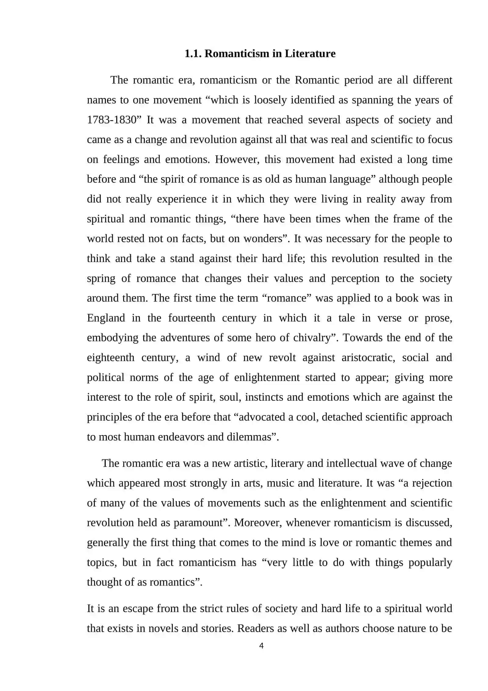 American Romanticism and Gothic Literature 4
