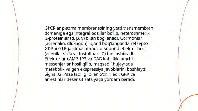 Gormonlarning nishon hujaylariga ta'sir mexanizmi 4