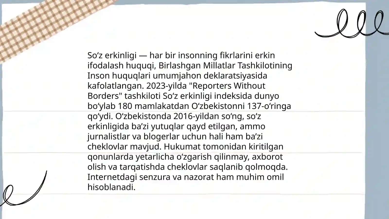 OAV erkinligini taʼminlash 4