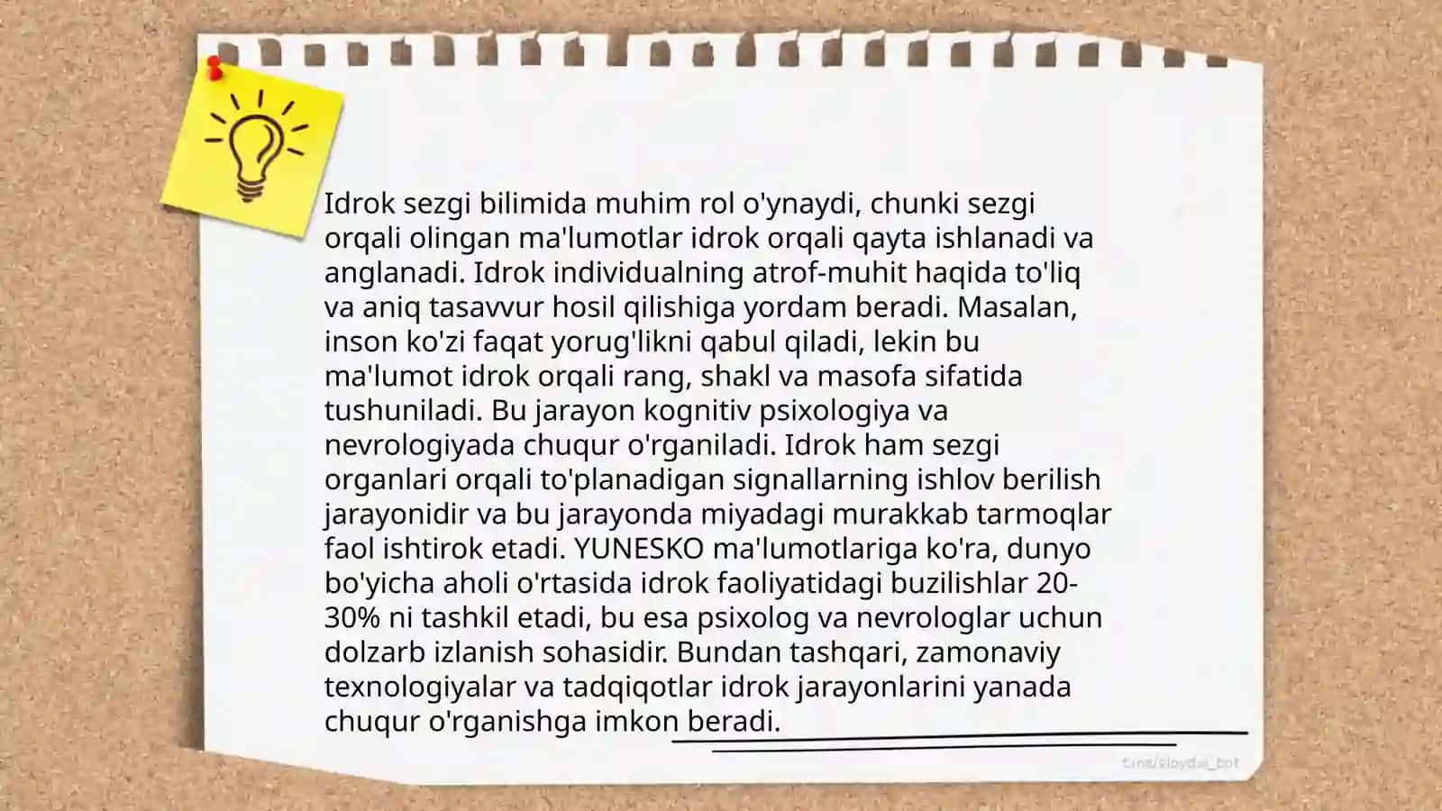 Sezgi bilish jarayonining asosi sifatida 4