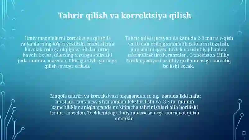 ILMIY MAQOLALARNI RASMIYLASHTIRISH GA DOIR TALABLAR 4