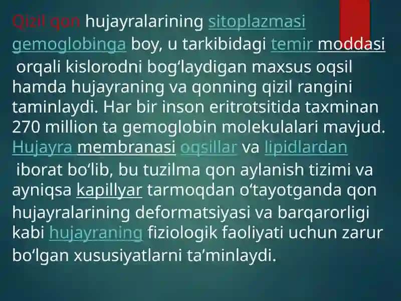 MAVZU: QON FIZIOLOGIYASI 4