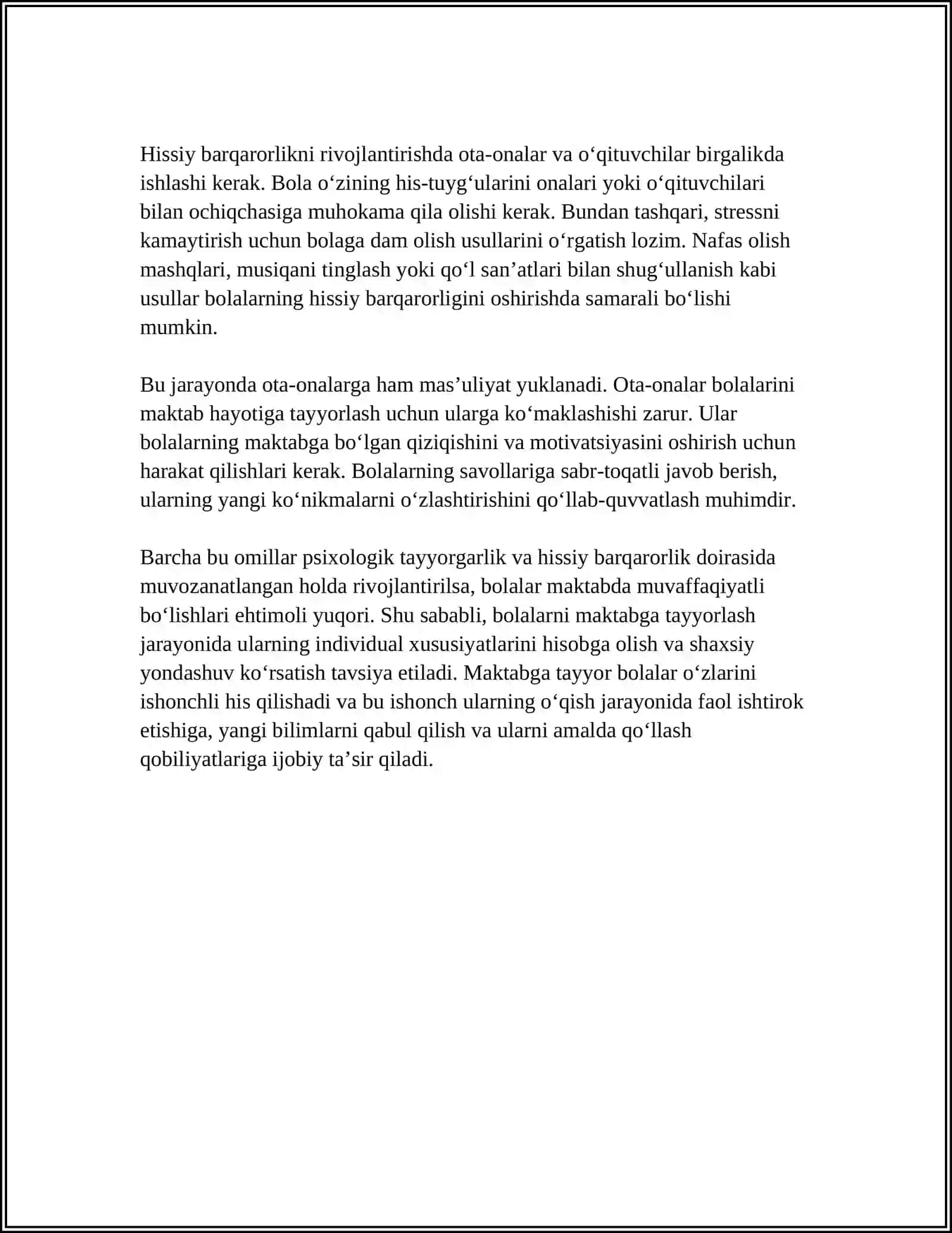 BOLALARNI MAKTABGA TAYYORLASH KOʻNIKMALARI 4