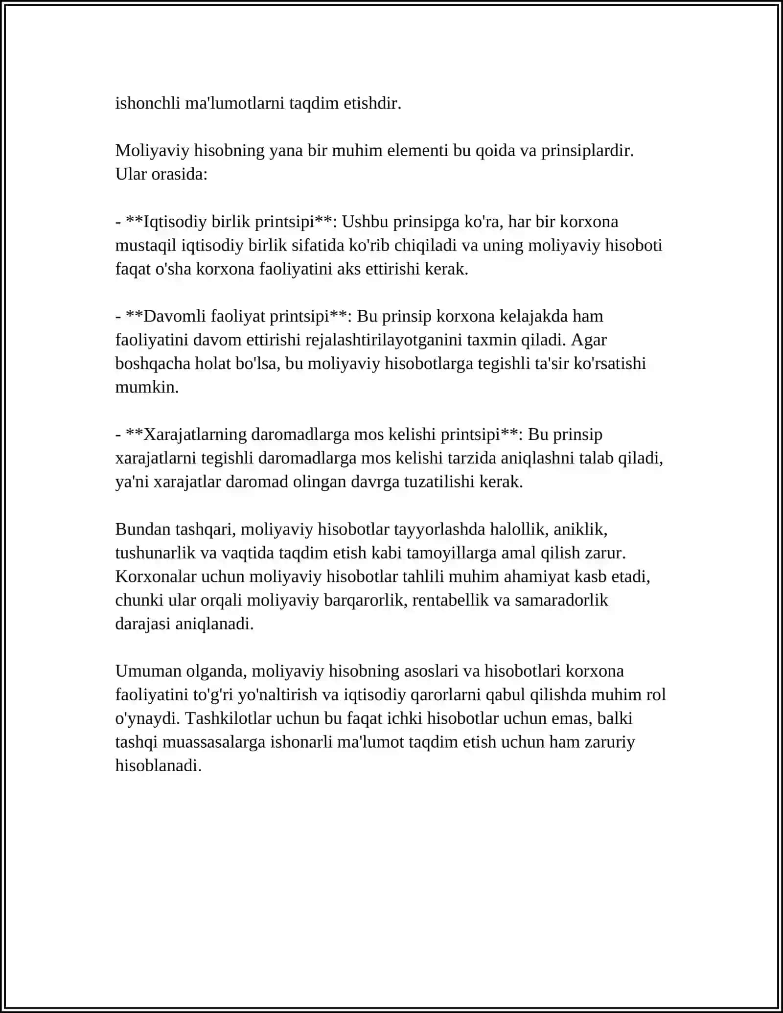Moliyada foyda va zararlar hisobi 4