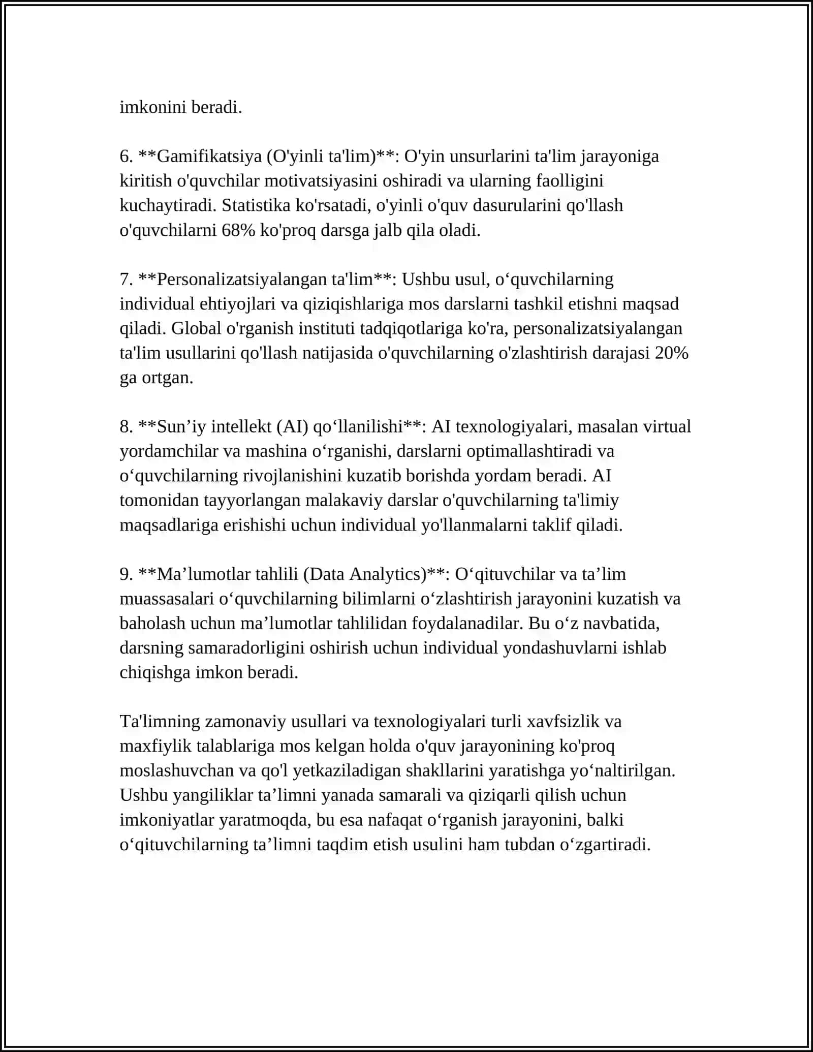 PEDAGOGIKANING O'RGANISH ZARURYATI 4