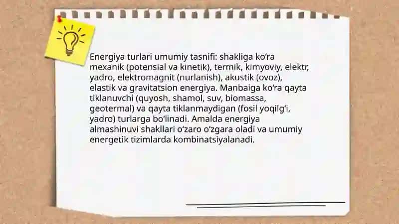 Energiya va uning turlari 4