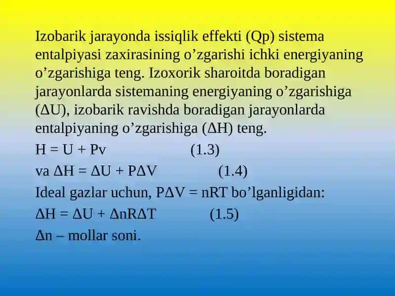 KALOROMETRIK O’LCHASHLAR 4