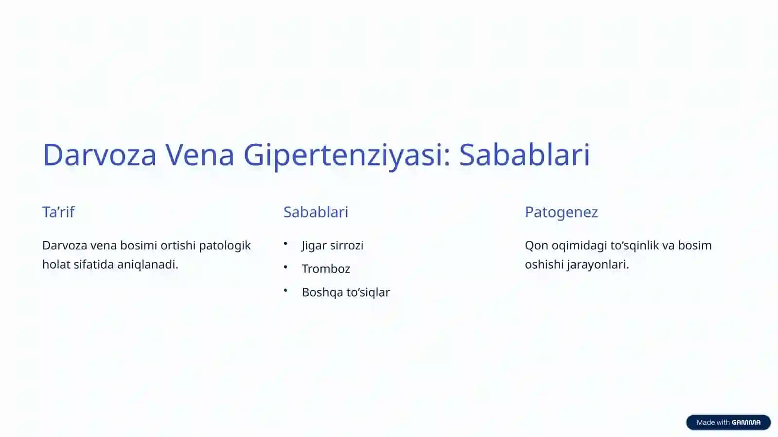 Darvoza Vena Tizimi: Kirish 4