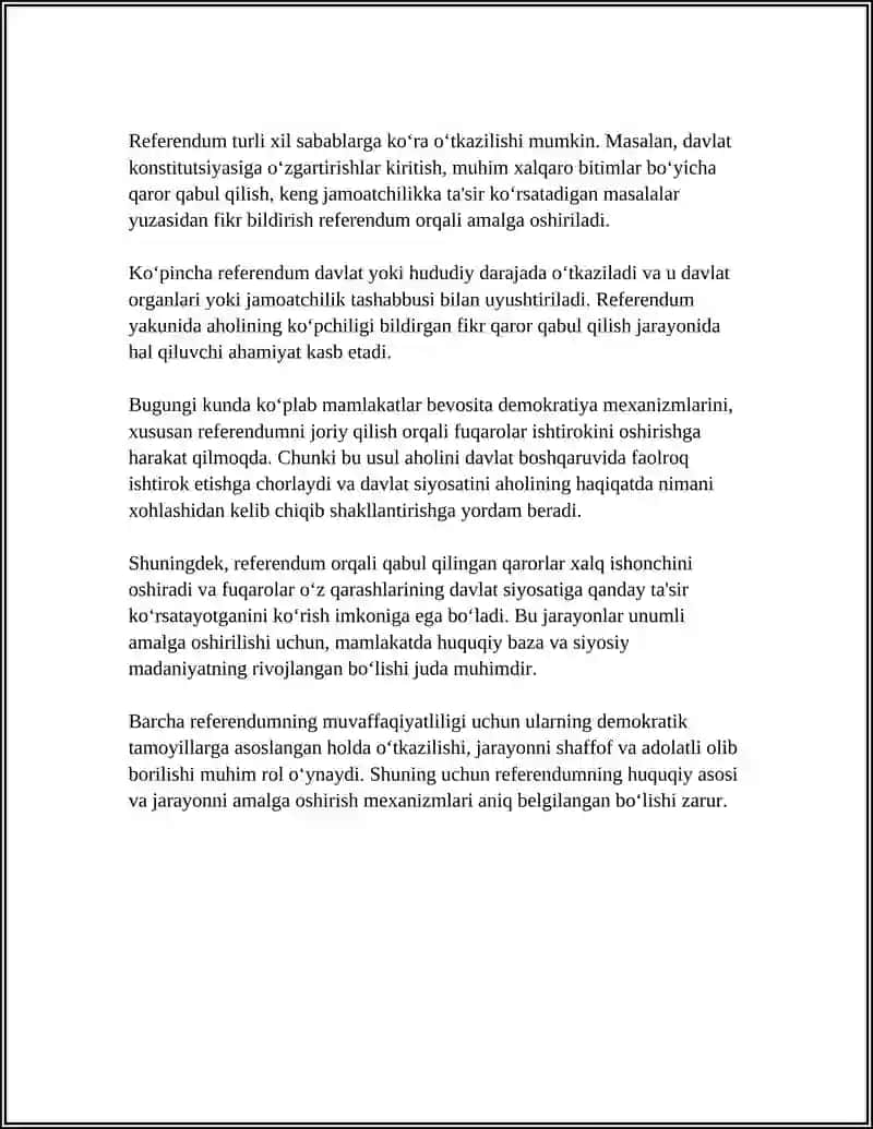 REFERENDUM VA BEVOSITA DEMOKRATIYA INSTITUTLARI 4