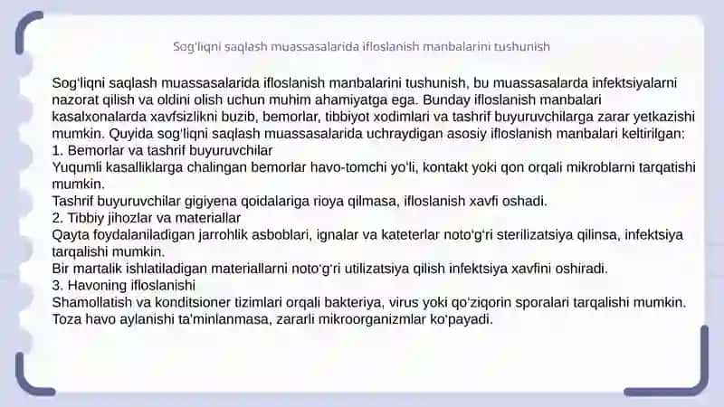 Antropogen ifloslanish gigienasi 4