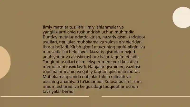 Ilmiy uslub va rasmiy uslub 4