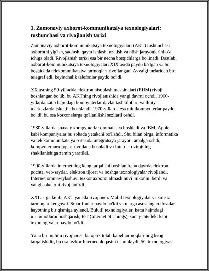 ZAMONAVIY AXBOROT KOMMUNIKATSIYA TEXNOLOGIYALARI 4