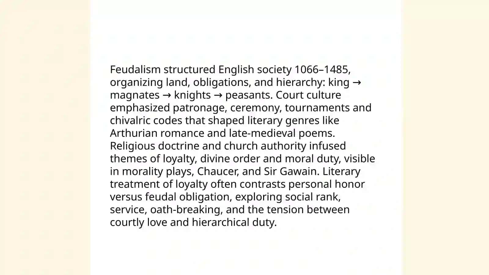 Historical Background of Medieval and Renaissance England 4